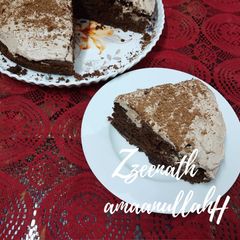 Chocolate Cake with Cream Cheese and Chocolate Frosting A picture of Chocolate Cake with Cream Cheese and Chocolate Frosting.