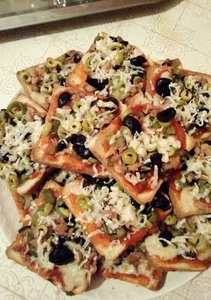 صورة لوصفة بيتزا