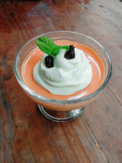 Foto resep Thai Tea Puding with Dalgona Cream