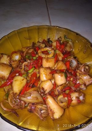 Foto resep Tumis cumi pedas