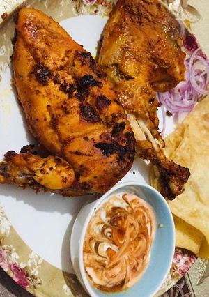 A picture of Chicken tikka.