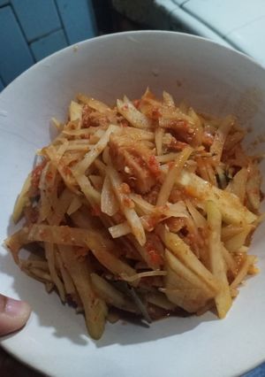 Foto resep Judul: Asem² pepaya muda