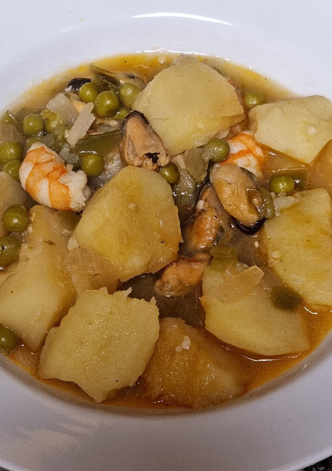 Una foto de Patatas a la marinera