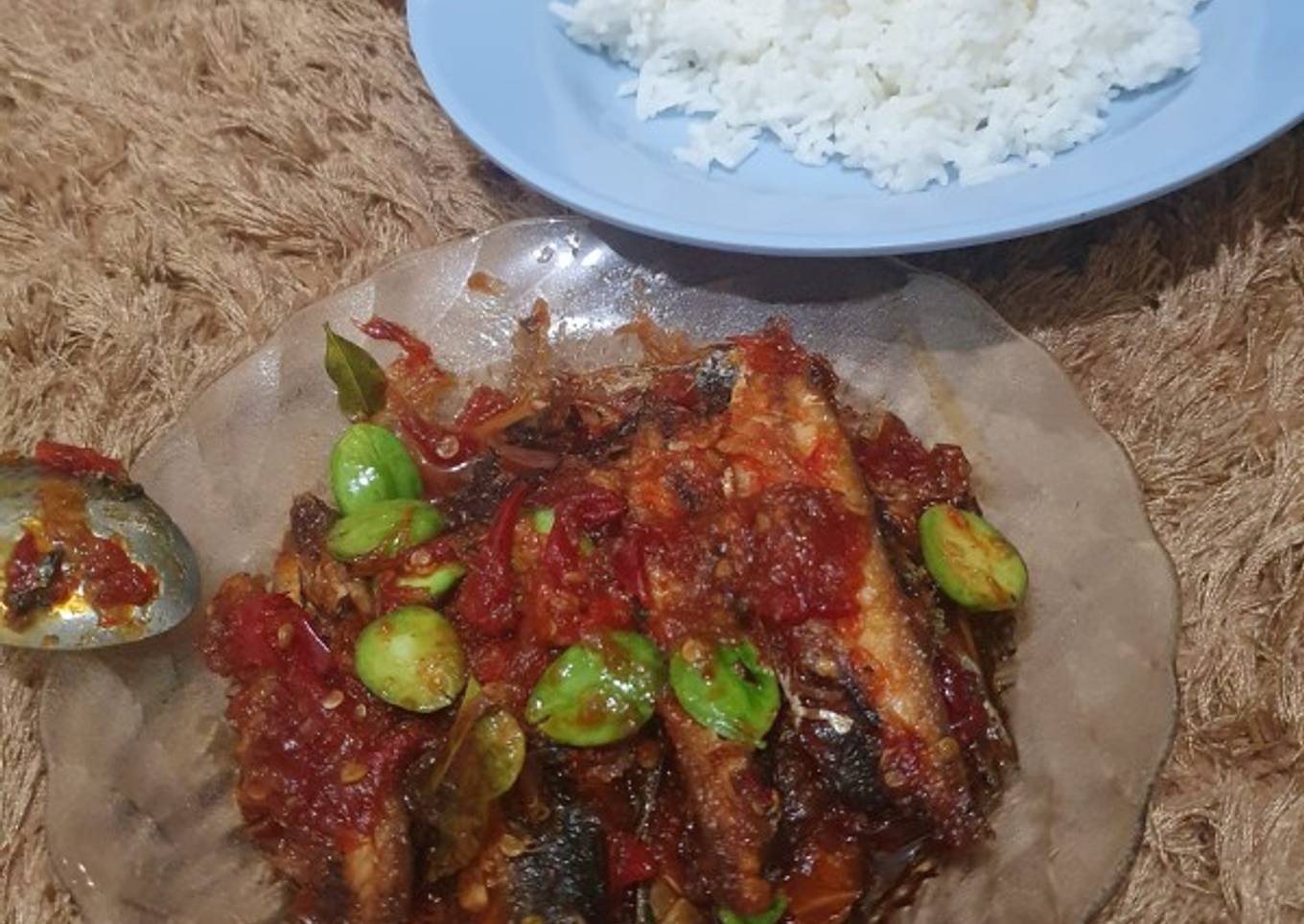 Balado ikan pindang (gereh besek)