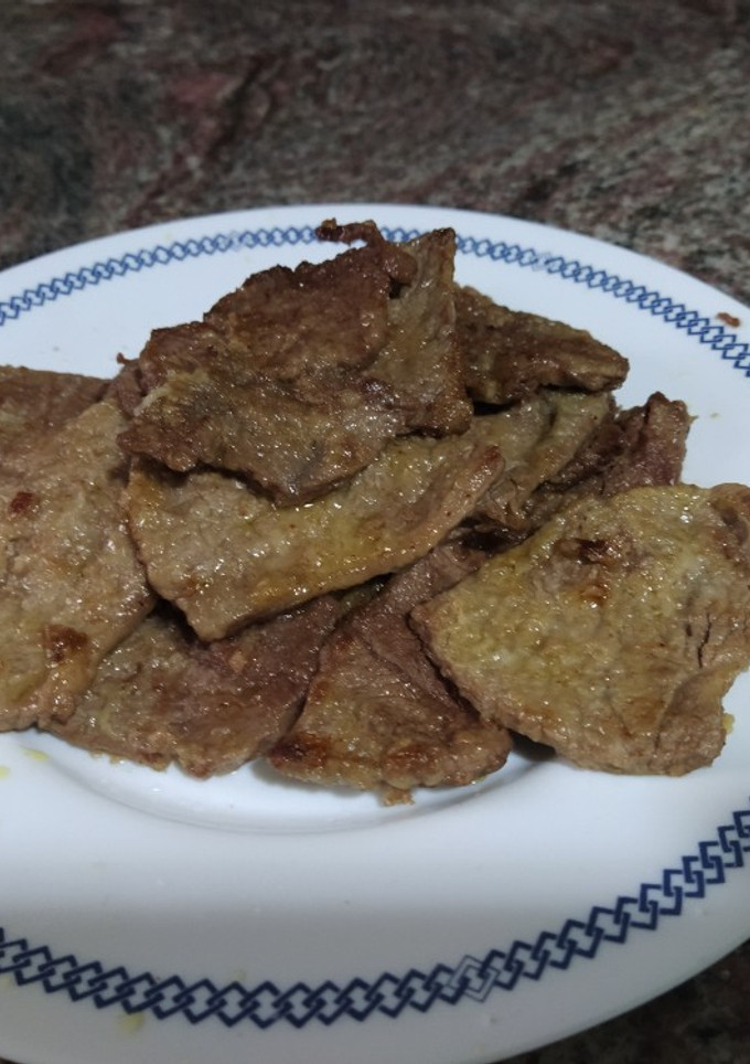 Una foto de Filetes de ternera corte fino en olla express