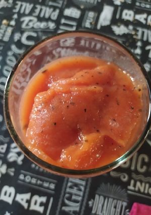 Una foto de Licuado congelado de papaya y maracuyá!!!