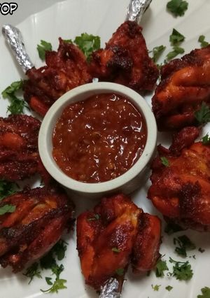 A picture of Chicken Lollipop.