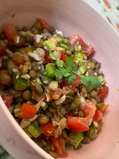 Una foto de Ensalada de lentejas