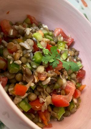 Una foto de Ensalada de lentejas