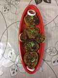 Stuffed capsicum rings