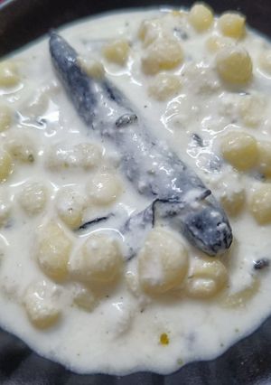 A picture of Boondi ka raita.