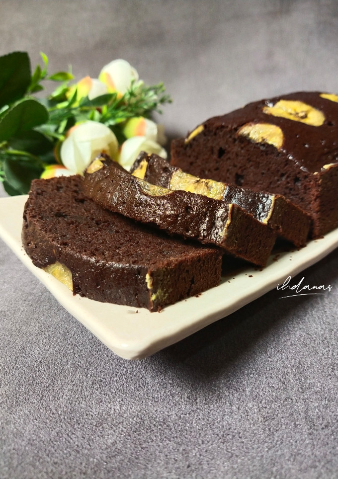 Foto resep Brownies Pisang Panggang Legit