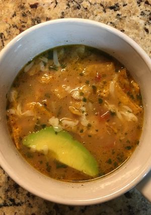 A picture of Chicken Tortilla Soup.