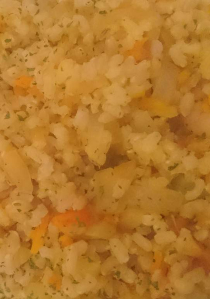 Una foto de Arroz integral salteado dieta