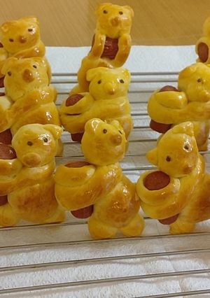Foto resep Roti Teddy bear karater