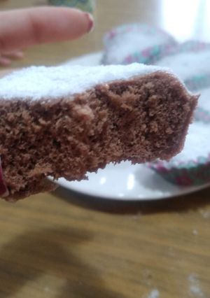 Una foto de Cupcakes al microondas