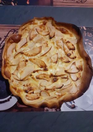 Une photo de Tarte aux pommes et au mascarpone