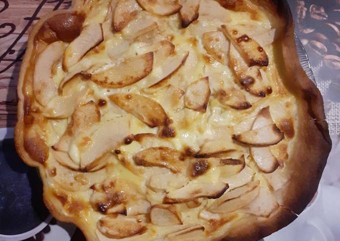 Tarte aux pommes et au mascarpone