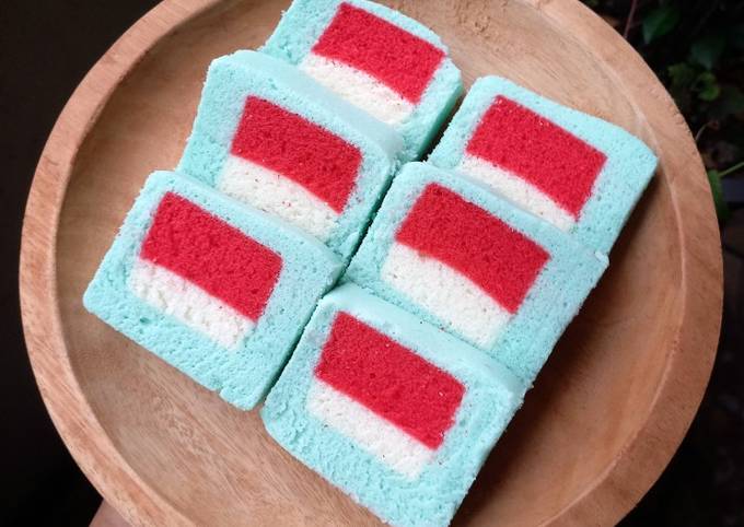 Cara membuat Bolu Kukus Putih Telur (tema kemerdekaan) Cara membuat Bolu Kukus Putih Telur (tema kemerdekaan)