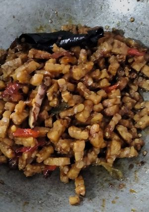 Foto resep Kering tempe manis asin simple