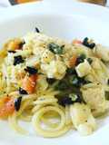 Vermicelli con baccalà in bianco