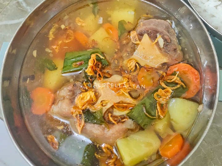 Resep Sop Buntut Slow Cooker, Enak Banget