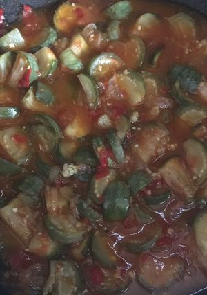 Foto resep Tumis kuah terong bulat ijo