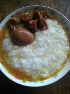 Foto resep Bubur nasi dg sambal tumpang,pindang telor