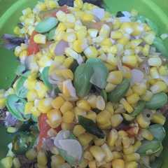Peda goreng siram tumis jagung রেসিপির প্রধান ছবি