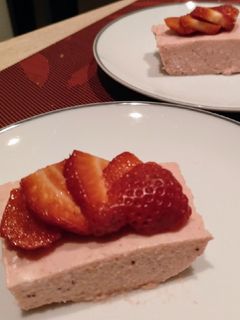 Una foto de Bavaroise de fresa