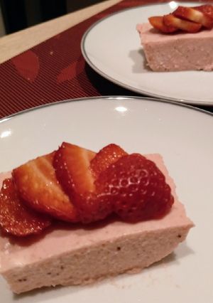 Una foto de Bavaroise de fresa
