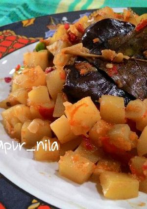 Foto resep orak arik sambel goreng kentang pete