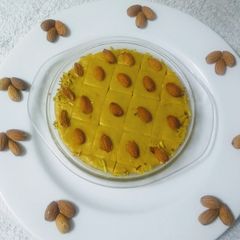 Badam nariyal barfi A picture of Badam nariyal barfi.