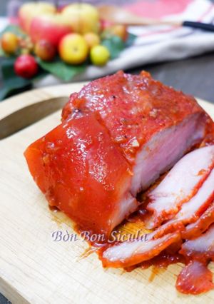 Hình của món Thịt Heo Xá Xíu.