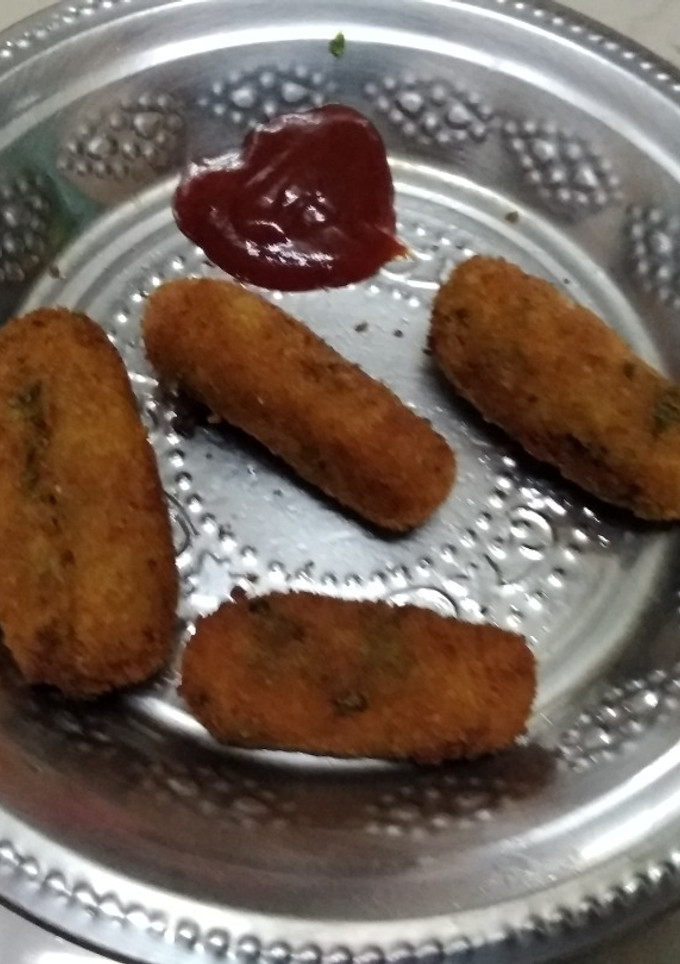 பொட்டை டோ நக்கட்ஸ் (Potato nuggets recipe in tamil) செய்முறை முக்கிய புகைப்படம்