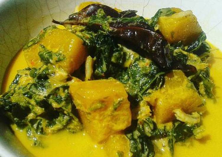 Gulai daun ubi & labu