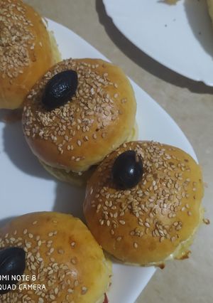 صورة لوصفة برجر بكفتة الدجاج