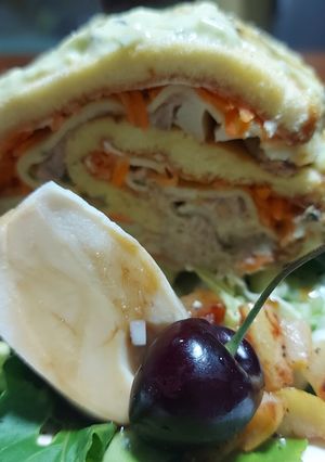 Una foto de Pionono relleno Agridulce