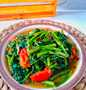 Cara Mudah Menyiapkan Resep Tumis kangkung saos tiram yang Lezat Anti Ribet, Lezat Sekali