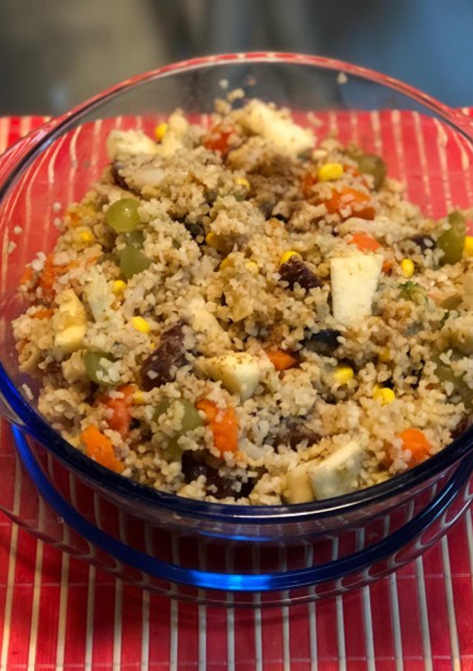 Una foto de Bulgur al Garam masala vegano 🌱vegetariana