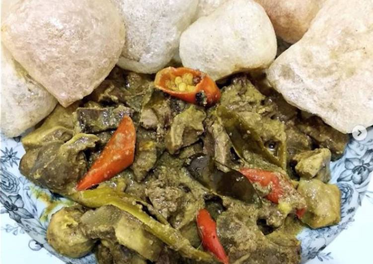 Cara mudah meracik Ati Ampela Masak Kuning yang enak