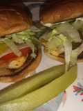 Grilled lemon pepper chicken sandwich