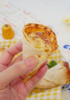 氣炸鍋「甜筒披薩」可愛拿在手♡ 的食譜成品照片