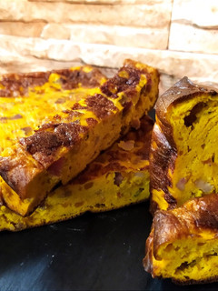 Foto di Frittata con zucca e pancetta affumicata cotta al forno