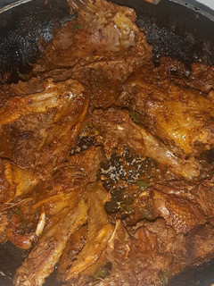 A picture of Wet fry Duck/chicken.