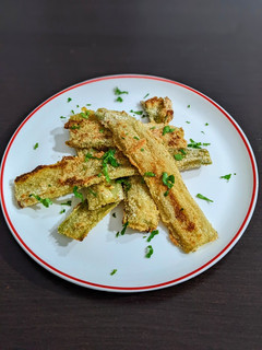 Una foto de Milanesas de pencas de acelga