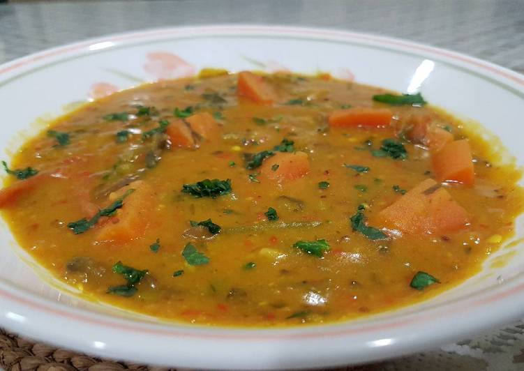 Recipe of Quick Southern Indian Lentil Stew - Sambar/Kuah Dalca