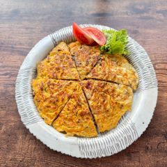 A picture of My Mom’s Meat Omelette for Obento lunch box.