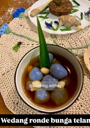 Wedang Ronde Bunga Resep Wedang Ronde Bunga Telang oleh Cooking with Ay - Cookpad