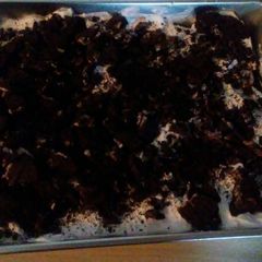A picture of Icecream sandwhich cake!.